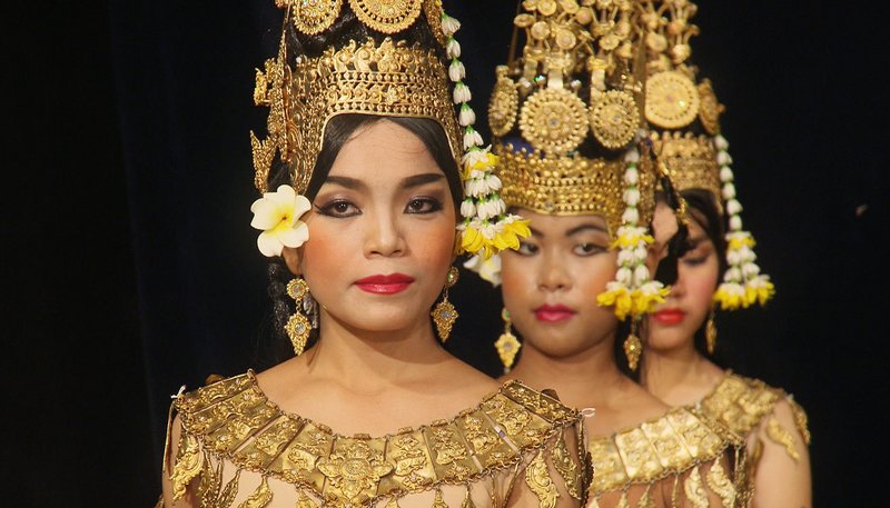 Kambodschas weibliches Gesicht