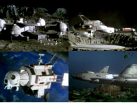 Der SHADO-Verteidigungsgürtel: Mondbasis, Abfangjäger, Satellit SID und SkyDiver