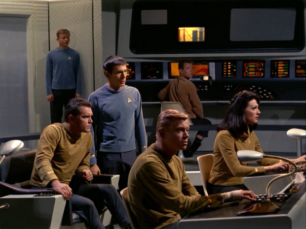 Die erste Crew der U.S.S. Enterprise in "The Cage"
