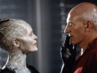 Die Borg-Königin (Alice Kriege) ist von Picard so angetan, wie die meisten Zuschauer von ihrem Film.