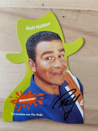 Die Nickelodeon-Autogrammkarte von Ralf Kühler