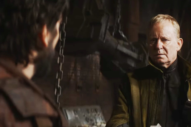 Andor trifft den Dealer und Rebellen Luthan Rael (Stellan Skarsgård).