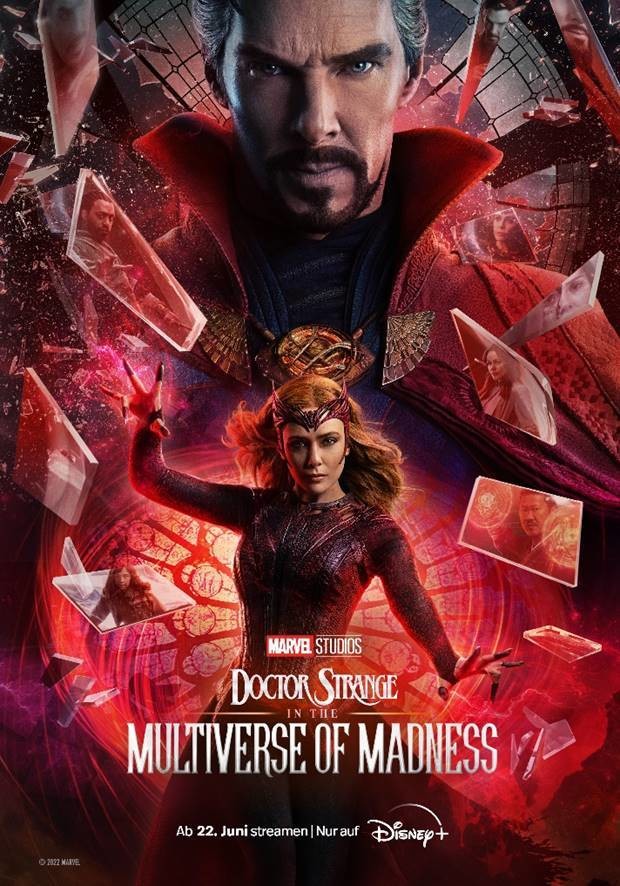 Poster zum Start von "Doctor Strange in the Multiverse of Madness" bei Disney+
