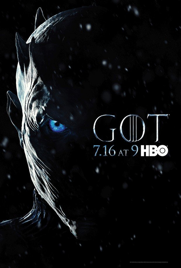 Poster zur siebten Staffel von "Game of Thrones" mit dem eiskalten Gegenspieler Night King