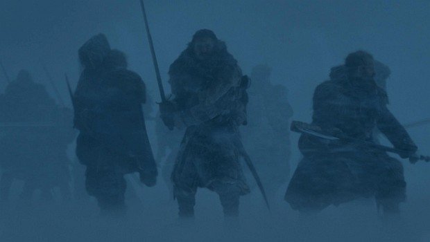 Jon Snow (Kit Harington) im "Jenseits der Mauer" im Eissturm