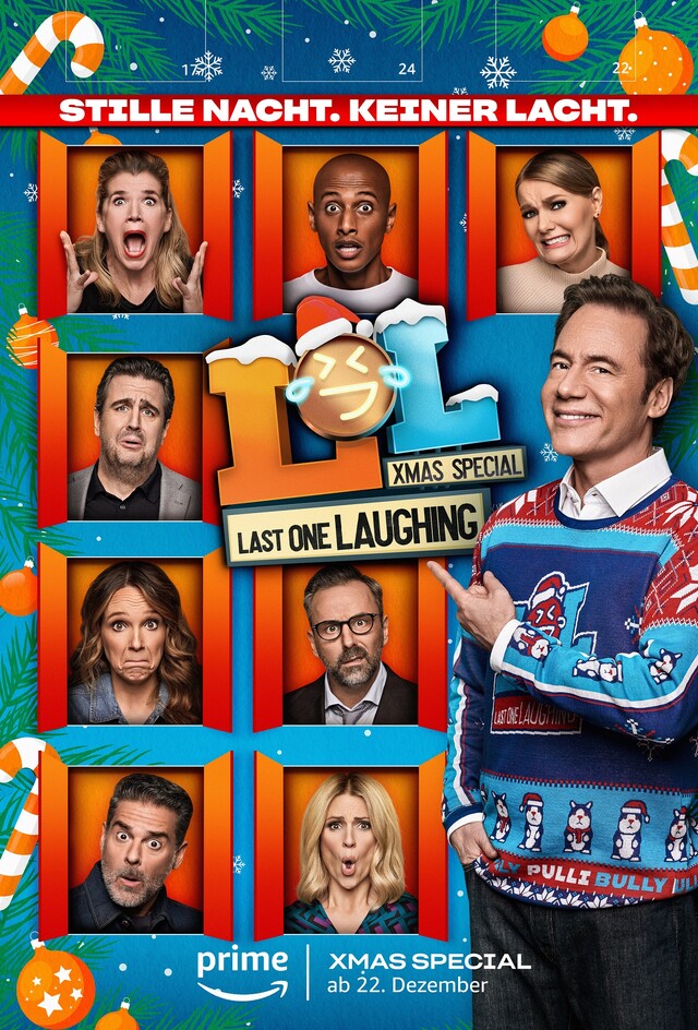 Michael "Bully" Herbig (r.) und acht Comedians im XMAS Special von "LOL: Last One Laughing"