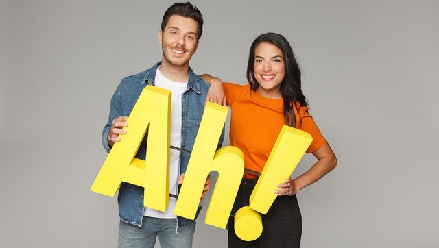 Tarkan Bagci und Clarissa Corrêa da Silva bilden das neue "Wissen macht Ah!"-Duo