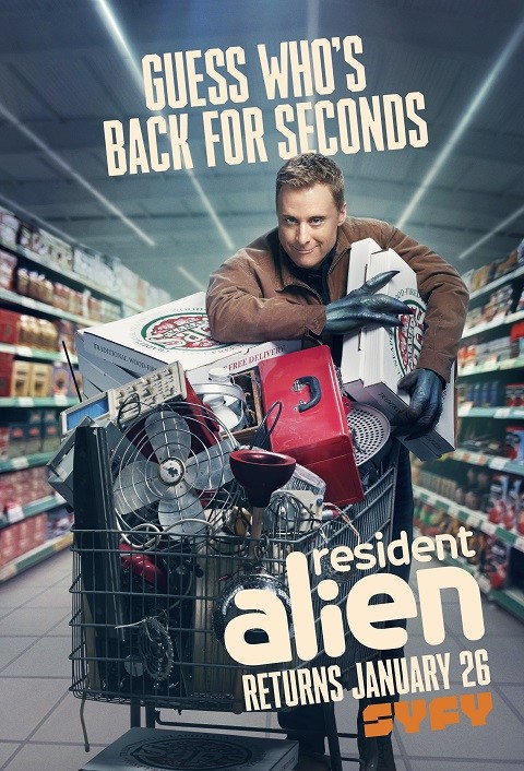 Poster zur zweiten Staffel von "Resident Alien".