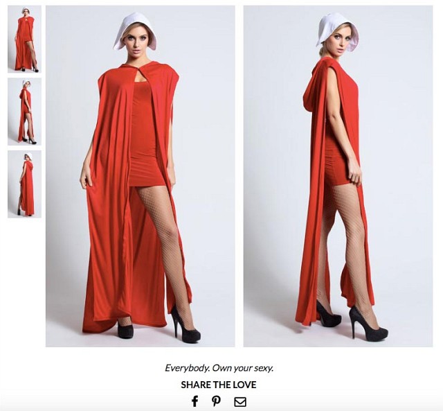 Offizielle Artikelbeschreibung: "An upsetting dystopian future has emerged where women no longer have a say. However, we say be bold and speak your mind in this exclusive Brave Red Maiden costume."