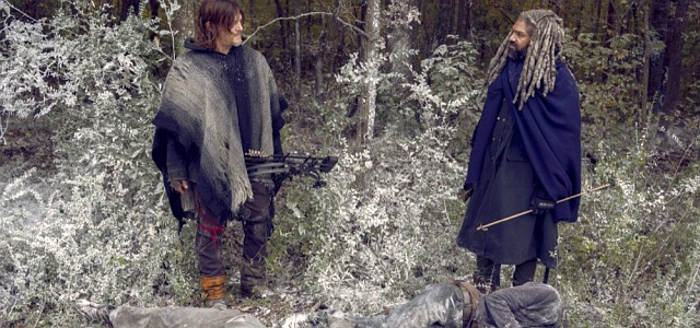 Frostige Stimmung zwischen Daryl (Norman Reedus) und König Ezekiel (Khary Payton)