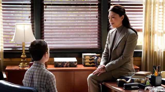 Ming-Na Wen (r.) mit Iain Armitage in "Young Sheldon"
