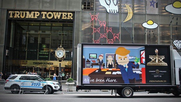 South Park vor dem Trump Tower